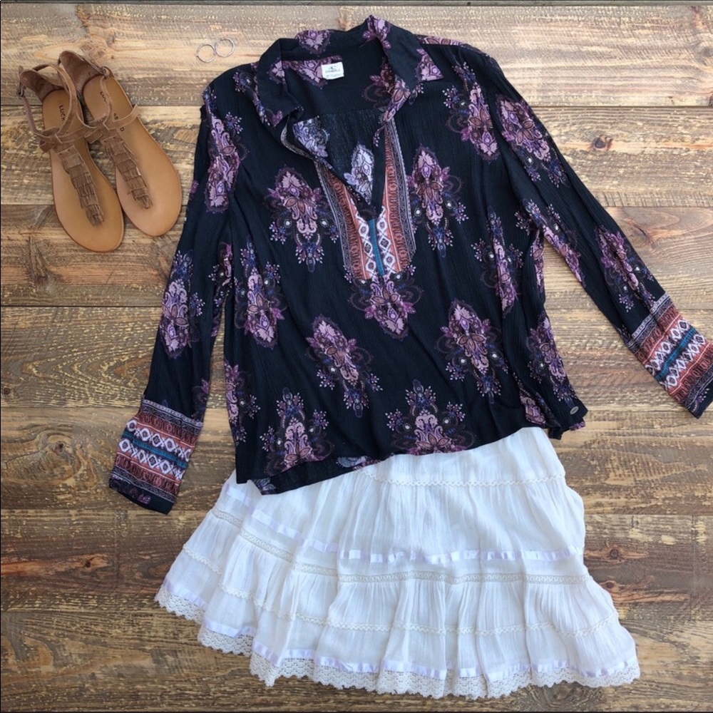 Billabong Paisley Gauze Top